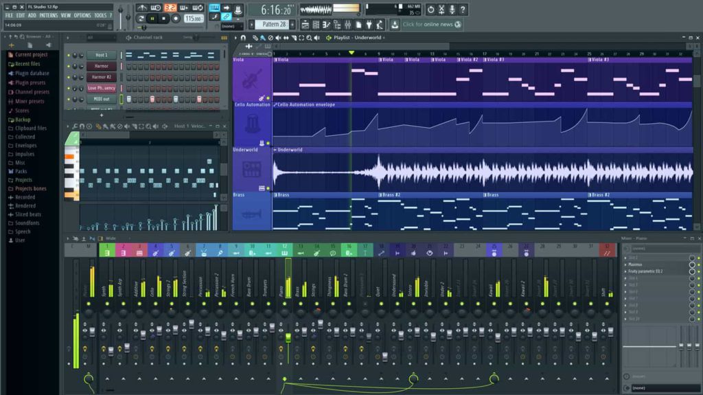 fl studio low pass filter