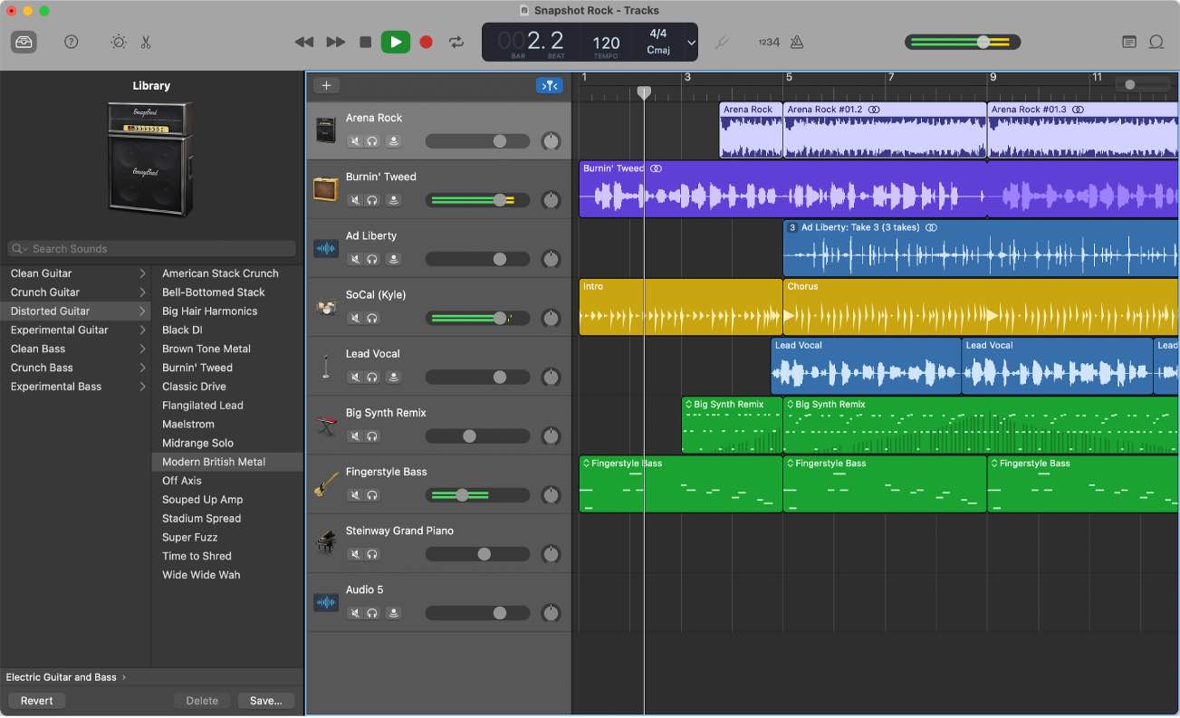 should i use the a small amount of plugins for garageband